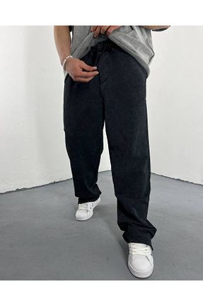 شلوار کرمگن مشکی مردانه اورسایز FURY wear - کد 906320296