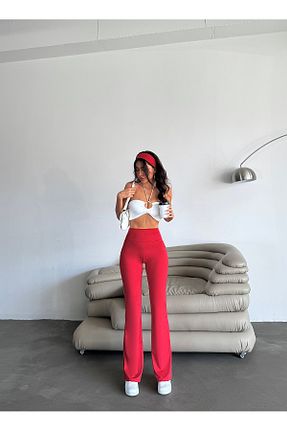 ساق شلواری قرمز زنانه بافتنی DNDO WEAR - کد 906319639
