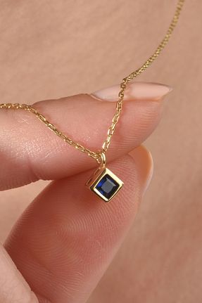 گردنبند نقره طلائی زنانه 925 عیار Nox Jewelry - کد 906321259