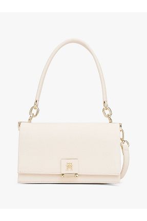 کیف دوشی بژ زنانه پلی اورتان Tommy Hilfiger - کد 903759766