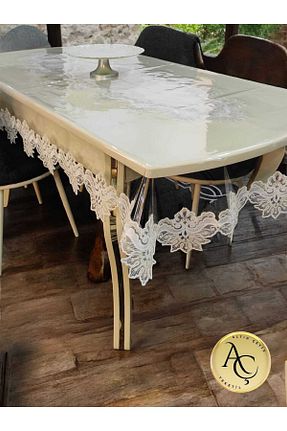 رومیزی سفید گیپور دار Altın Çeyiz Tekstil - کد 919918554
