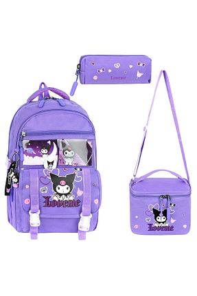 کیف مدرسه بنفش بچه گانه پارچه ای Çınka Bags - کد 906351079