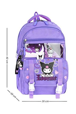 کیف مدرسه بنفش بچه گانه پارچه ای Çınka Bags - کد 906351079