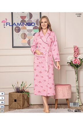 ربدوشام صورتی زنانه ابریشم Flamingo - کد 897613686