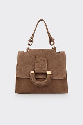 کیف دستی قهوه ای زنانه چرم مصنوعی Elle - کد 906385069