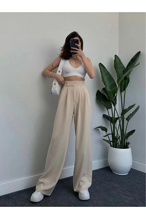شلوار بژ زنانه پلی استر BILDEŞA - کد 815032092