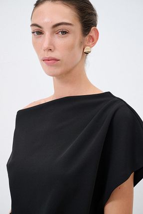 بلوز مشکی زنانه ساده adL - کد 906411262