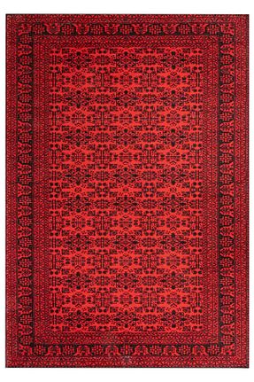 کناره قرمز فرش ماشینی Serente Home - کد 906140314