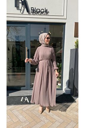 لباس حجاب قهوه ای زنانه رگولار TERZİ DÜKKANI - کد 906411573