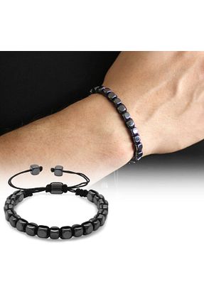 دستبند جواهر نارنجی زنانه سنگ طبیعی Tesbihane - کد 104877202