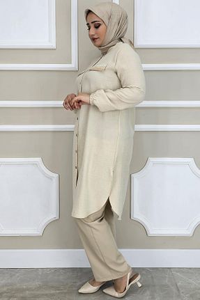 پیراهن حجاب طوسی زنانه رگولار PYS - کد 906425751