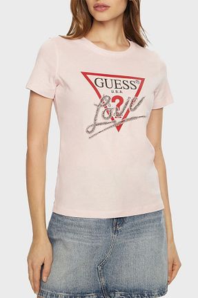 تیشرت رنگی زنانه رگولار Guess - کد 899024551