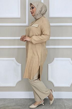 پیراهن حجاب بژ زنانه رگولار PYS - کد 906425982