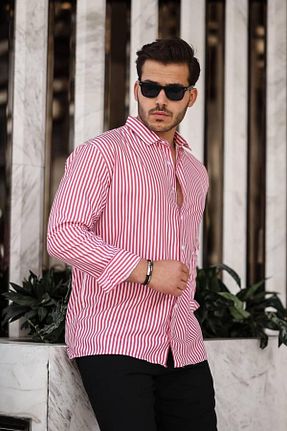 پیراهن قرمز مردانه رگولار VİP LOKAL - کد 906426340