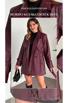 ترنچکت زرشکی زنانه آستر دار Enter - کد 919989350