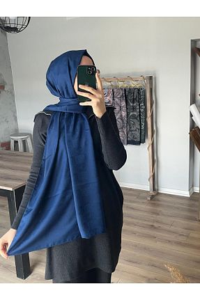 شال سرمه ای زنانه جاز Merwiss - کد 906428741