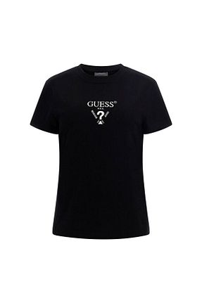 تیشرت زرد زنانه اسلیم فیت Guess - کد 847560621