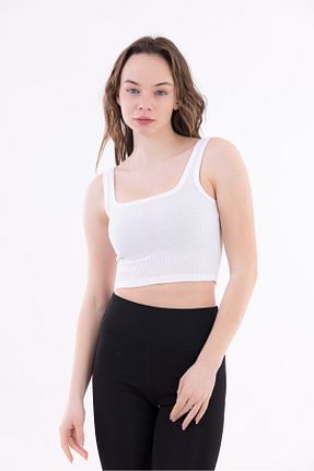 بلوز سفید زنانه ساده KHAB PREMİUM - کد 906432256