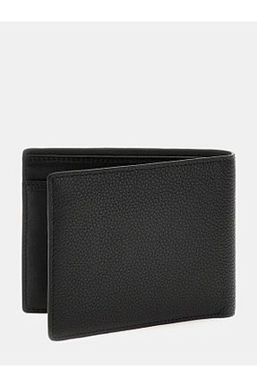 کیف پول مشکی مردانه سایز متوسط Guess - کد 844285538