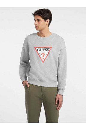 سوئیشرت طوسی مردانه طرح دار Guess - کد 885981827
