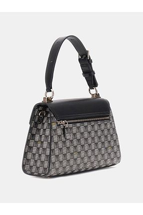 کیف دوشی مشکی زنانه پلی اورتان Guess - کد 869477444