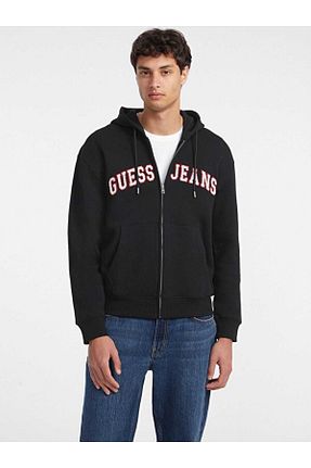 سوئیشرت مشکی مردانه طرح دار Guess - کد 849154082