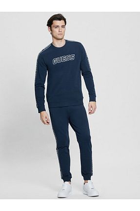 سوئیشرت آبی مردانه طرح دار Guess - کد 808074383