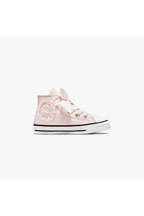 کفش اسنیکر صورتی بچه گانه بند دار Converse - کد 906444492