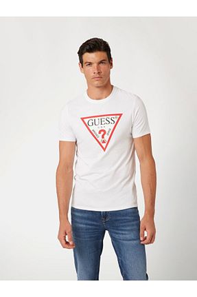تیشرت سفید مردانه رگولار Guess - کد 743492895