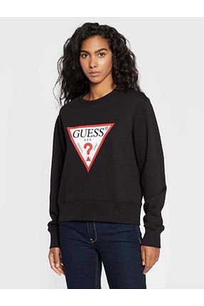 سوئیشرت مشکی زنانه طرح دار Guess - کد 376387697