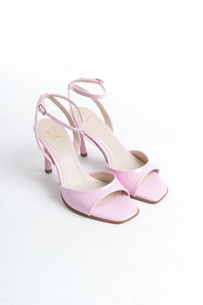 کفش پاشنه بلند کلاسیک صورتی زنانه چرم لاکی NITU Shoes - کد 904833370