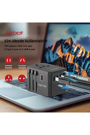 مبدل معکوس مشکی Air Bot - کد 906465981