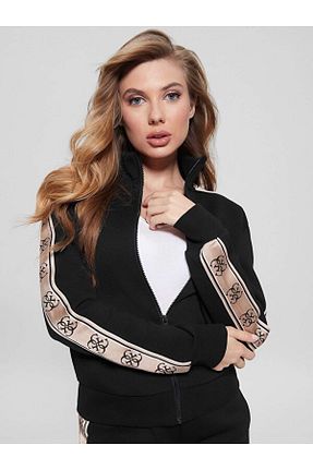 سوئیشرت مشکی زنانه طرح دار Guess - کد 736535392