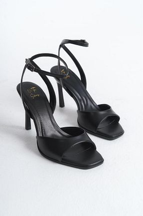 کفش پاشنه بلند کلاسیک مشکی زنانه نقره NITU Shoes - کد 903630470