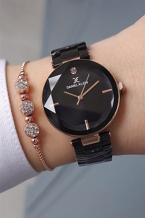 ساعت مچی مشکی زنانه 31-35 میلی متر Daniel Klein - کد 794009739
