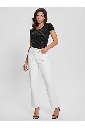 تیشرت مشکی زنانه اسلیم فیت Guess - کد 736349865