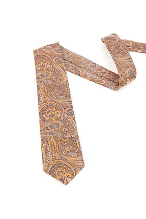 کراوات نارنجی مردانه ابریشم Pierre Cardin - کد 906466425