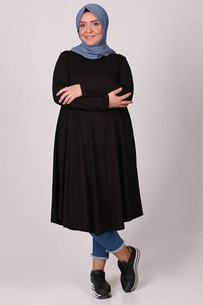 تونیک سایز بزرگ مشکی زنانه بافتنی Eslina - کد 236506890