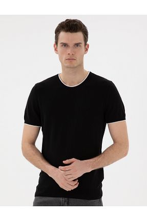 تیشرت قهوه ای مردانه یقه دوچرخه Pierre Cardin - کد 906469660