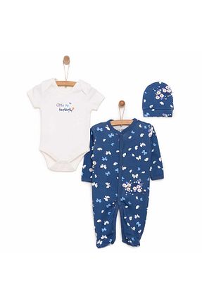 سرهمی آبی بچه گانه پارچه ebebek Hello Baby - کد 906531625