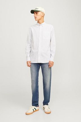 شلوار جین سرمه ای مردانه رگولار Jack & Jones - کد 906555382