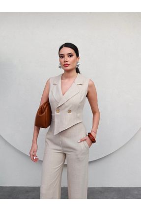 سرهمی طوسی زنانه بدون آستین ESRAHELVACI - کد 830594139