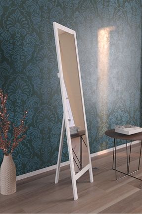 آینه سفید چوب Hediyeler Kapında - کد 329687805