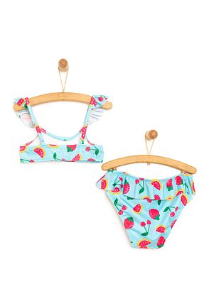 ست بیکینی فیروزه ای بچه گانه الاستین ebebek Hello Baby - کد 920165187
