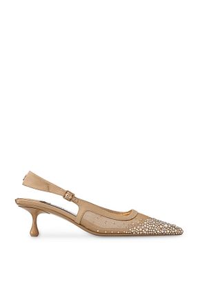 کفش استایلیتو بژ پاشنه نازک Jimmy Choo - کد 920085617