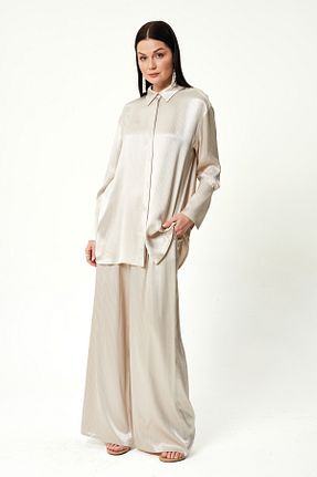 ست بالاتنه و پائین تنه حجاب طوسی زنانه اورسایز Jupe - کد 917209372