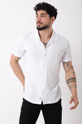 پیراهن سفید مردانه اسلیم فیت Stilkombin - کد 906570769