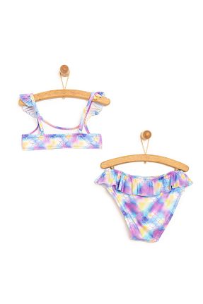 ست بیکینی صورتی بچه گانه طرح دار ebebek Hello Baby - کد 920163984