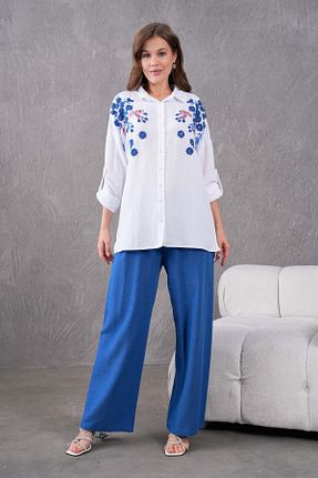 ست بالاتنه و پائین تنه سفید زنانه بافتنی MVStore - کد 906574956