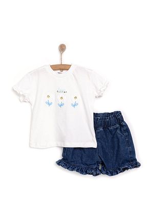تیشرت نباتی بچه گانه یقه دوچرخه ebebek Hello Baby - کد 917265057